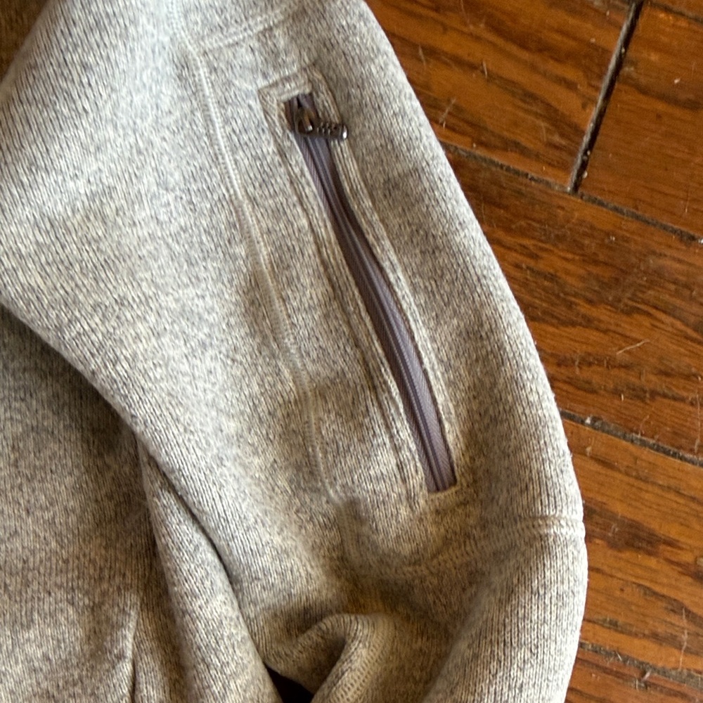 Patagonia Heather Gray Full-Zip Utility Fleece Jacket - Picture 4 of 5
